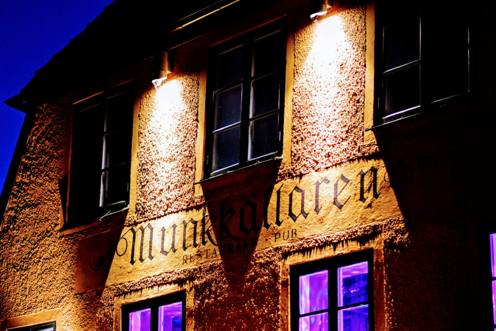 A picture at a Drivers Club event of Munkkällaren in Gotland